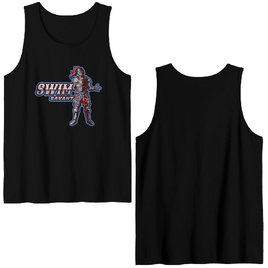 Swim Savant | Knight With Swim Trunks Double Sided Tank Tops
