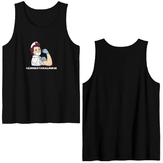 Great Correctional Nurse Prison Nurse Double Sided Tank Tops