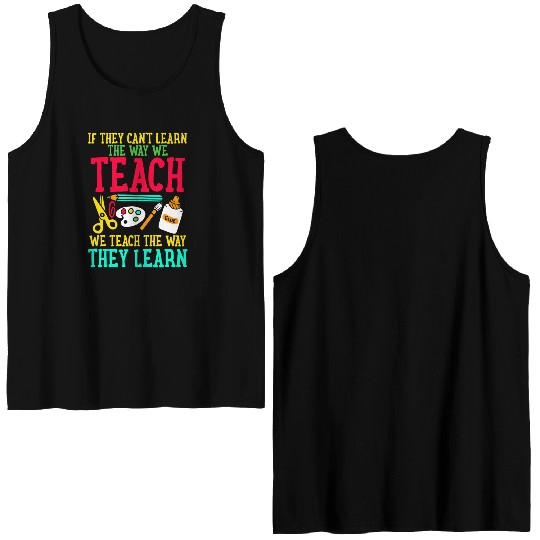 SPED Teacher Special Education Double Sided Tank Tops