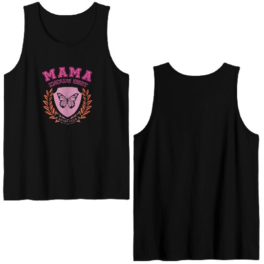 Mama Knows Best Moms Club Double Sided Tank Tops
