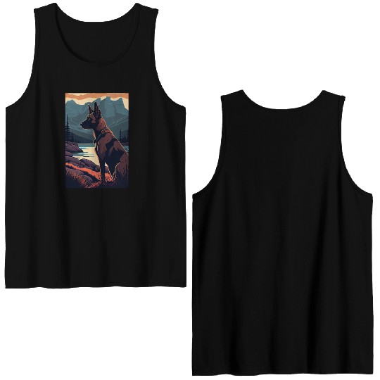 Belgian Malinois Nature Double Sided Tank Tops