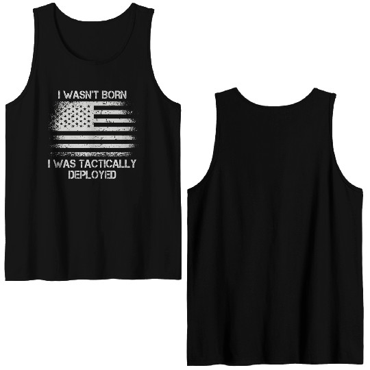 Patriotic Army Veteran Us Soldier Saying Double Sided Tank Tops