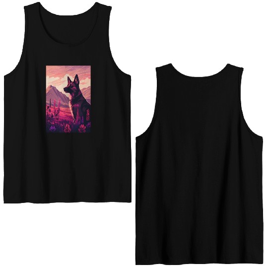 Belgian Malinois Nature Double Sided Tank Tops