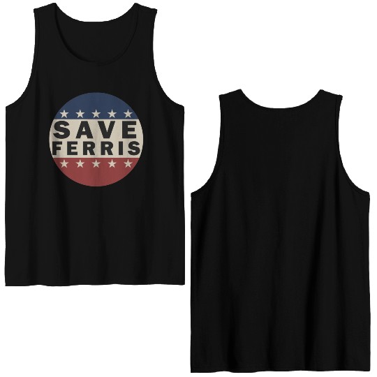 Save Ferris Double Sided Tank Tops