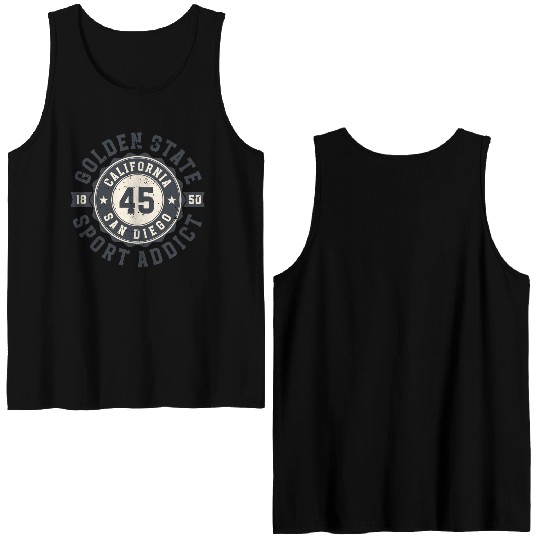 California Golden State San Diego Sport Addict Double Sided Tank Tops