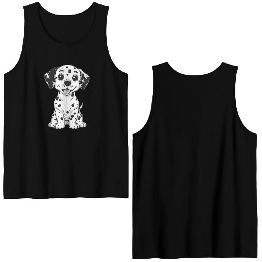 Dalmatian Double Sided Tank Tops