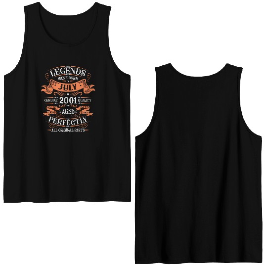 July 2001 - Anniversary in July Double Sided Tank Tops