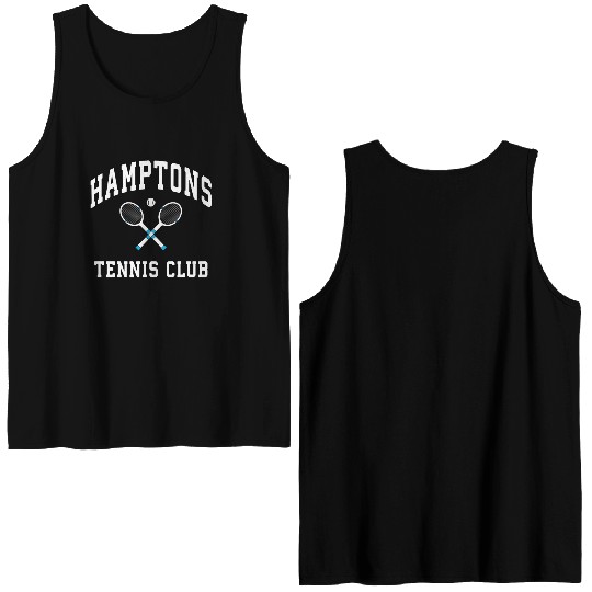 Hamptons Tennis Club Preppy New York Montauk Varsi Double Sided Tank Tops