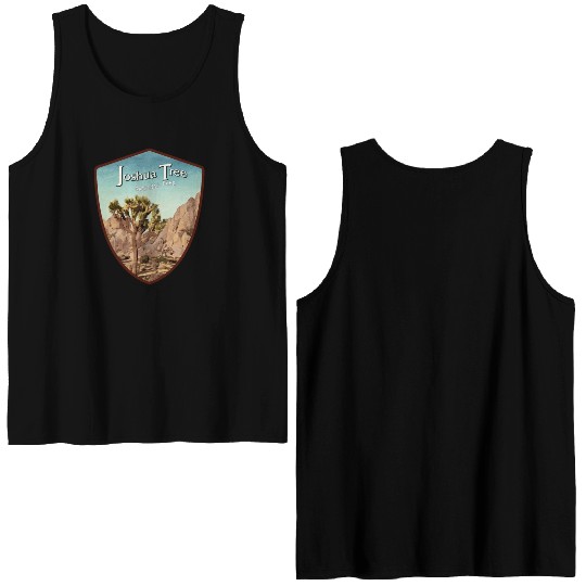 Joshua tree national park Double Sided Tank Tops