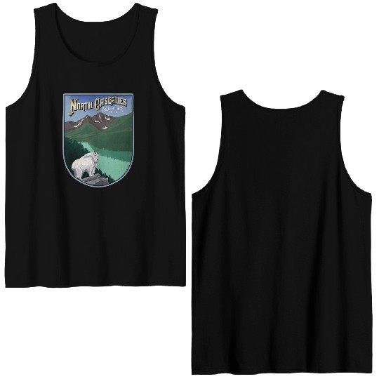 North cascades national park Double Sided Tank Tops