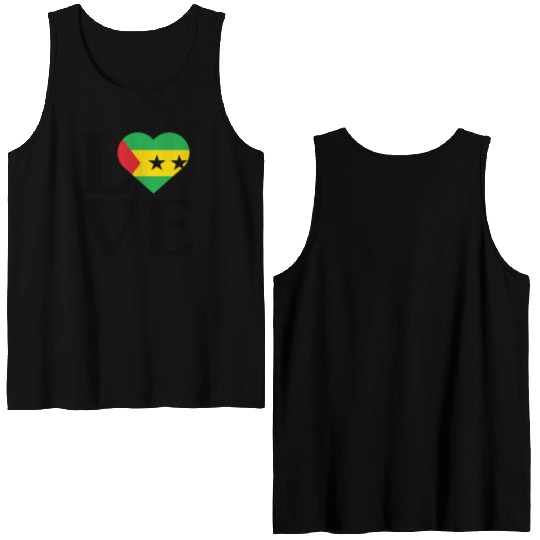 Love Sao Tome and Principe Double Sided Tank Tops