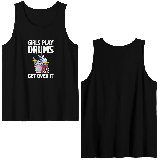 Girls Play Drums, Get Over It 2 Double Sided Tank Tops
