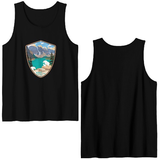 Banff national park Double Sided Tank Tops