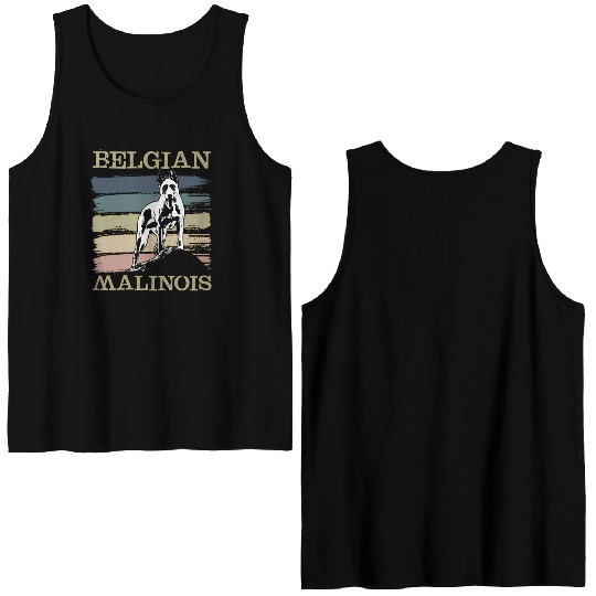 Belgian Malinois T Dog Double Sided Tank Tops