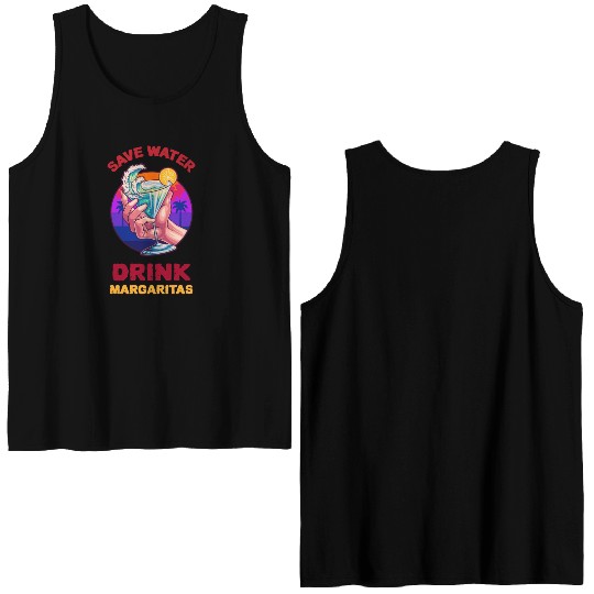 Margarita Save The Environment Double Sided Tank Tops