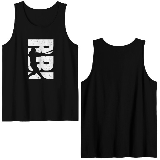 Baseball Baseball Double Sided Tank Tops