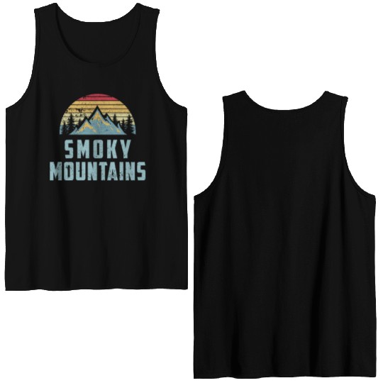 Retro Great Smoky Mountains National Park Double Sided Tank Tops