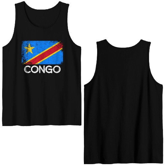 Congolese Flag Made In Congo Double Sided Tank Tops