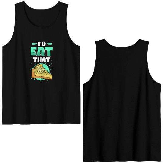 Pies Lover Eat That Key Lime Pie Double Sided Tank Tops