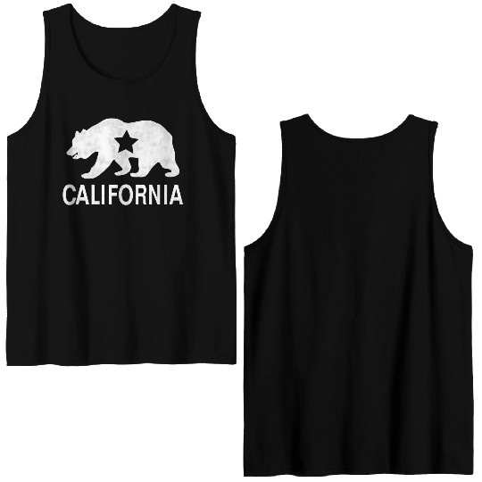 California Bear Republic Cali Double Sided Tank Tops