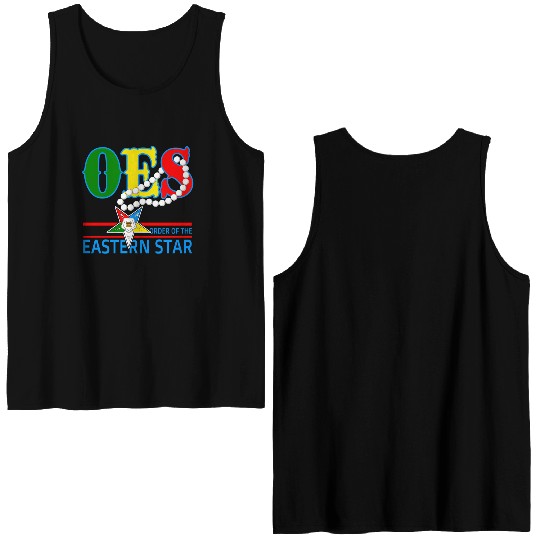 Oes Star Necklace Order Of The Eastern Star Double Sided Tank Tops
