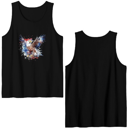 Eagle 4Th July Independent Day Double Sided Tank Tops