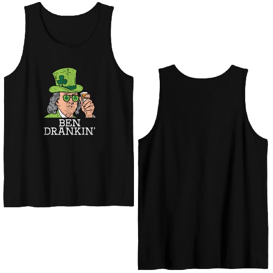 Ben Drankin Saint Paddys St Patric Day Double Sided Tank Tops
