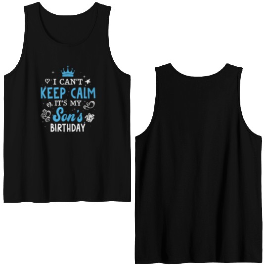 I Can'T Keep Calm It'S My Son Double Sided Tank Tops