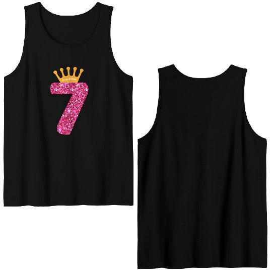 Happy 7Th Party 7 Bday Double Sided Tank Tops