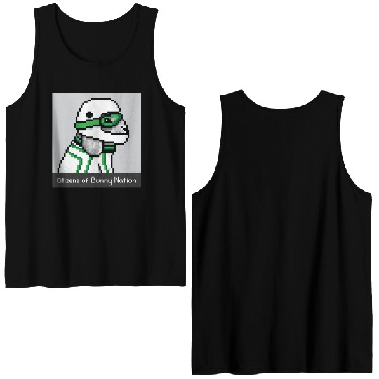 Citizens of Bunny Nation NFT #63 Artwork Double Sided Tank Tops