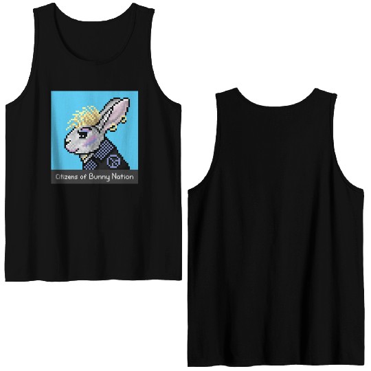 Citizens of Bunny Nation NFT #38 Artwork Double Sided Tank Tops