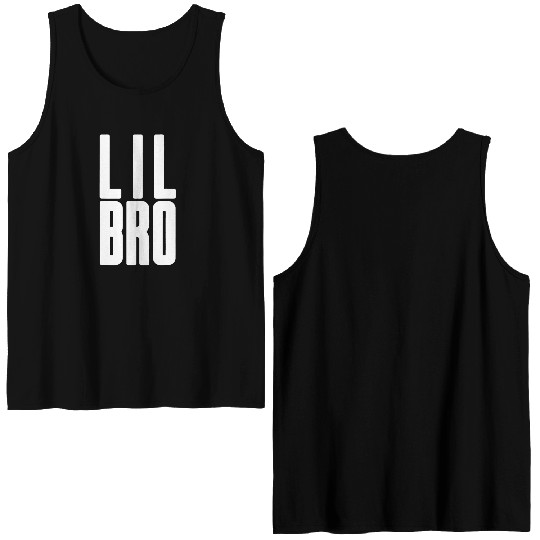 Lil Bro - Siblings Men Kids Adult Fraternity Littl Double Sided Tank Tops