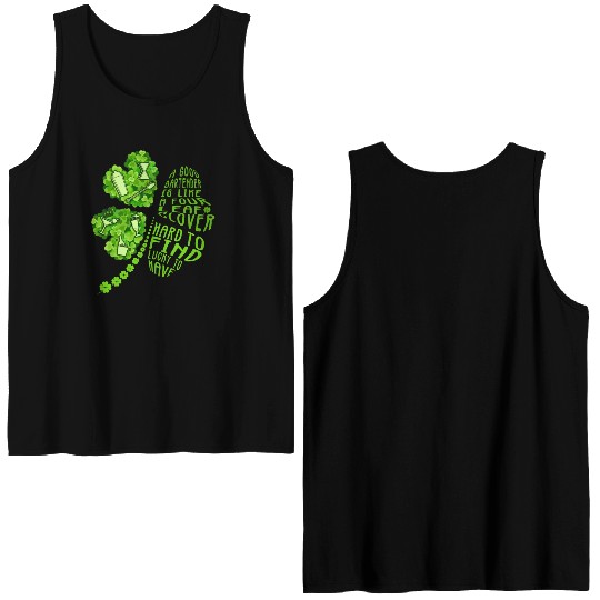 A Bartender Is Like A Four Leaf Clover Patrick'S D Double Sided Tank Tops