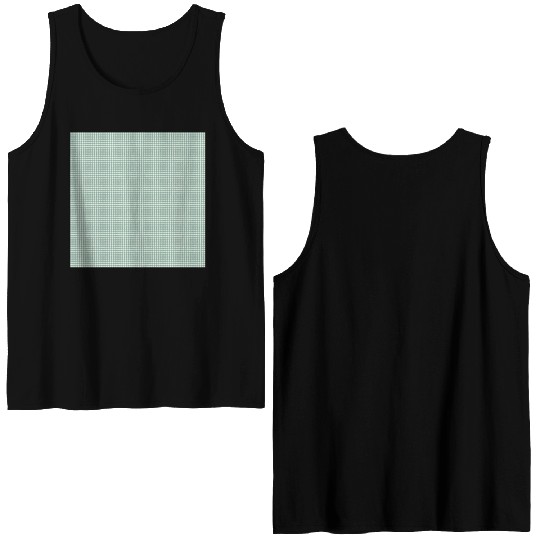 Teal Dots Pattern Double Sided Tank Tops