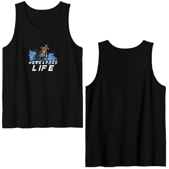 Dirt Bike Dirt Bike Riding Motocross Dirt Biking Double Sided Tank Tops