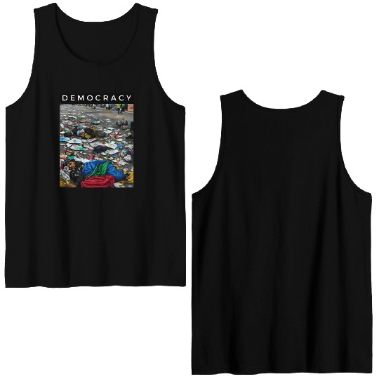 Forgotten Voices: The Democracy of the Streets Double Sided Tank Tops