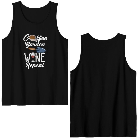 Gardener Garden Gardening Double Sided Tank Tops