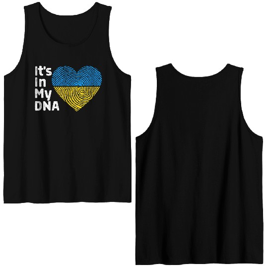 It'S In My Dna Ukraine I Stand With Ukraine Double Sided Tank Tops