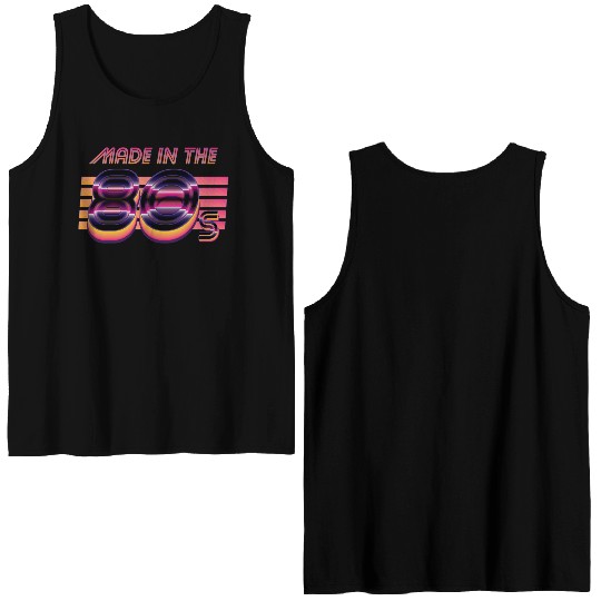 Retrowave Made In The 80s Double Sided Tank Tops