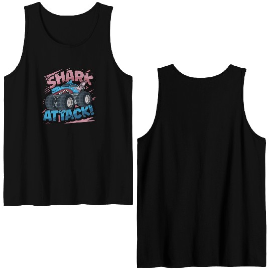Monster Truck Shark Attack Week 2023 Double Sided Tank Tops