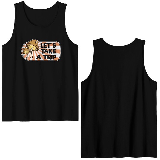 Magic Mushrooms Trip Lsd Hippie Psychedelic Double Sided Tank Tops