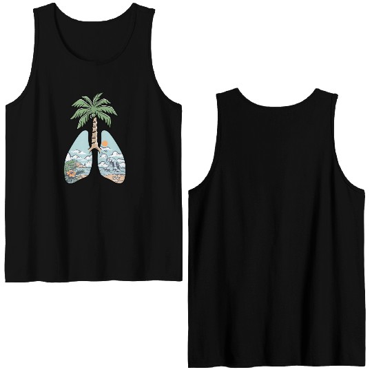 Vacation Great Time Double Sided Tank Tops