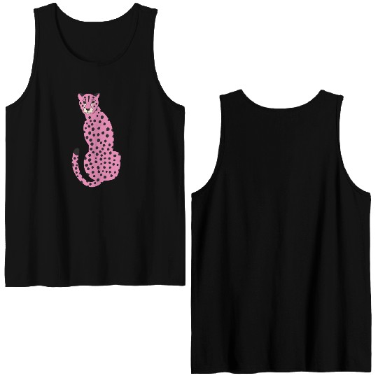 Pink Cheetah Double Sided Tank Tops