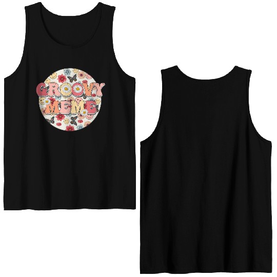 GROOVY MEME Double Sided Tank Tops
