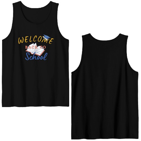 welcome back to school Double Sided Tank Tops