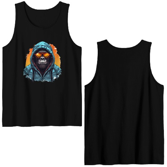 Street Style Mountain Gorilla | Gorilla Lovers Double Sided Tank Tops