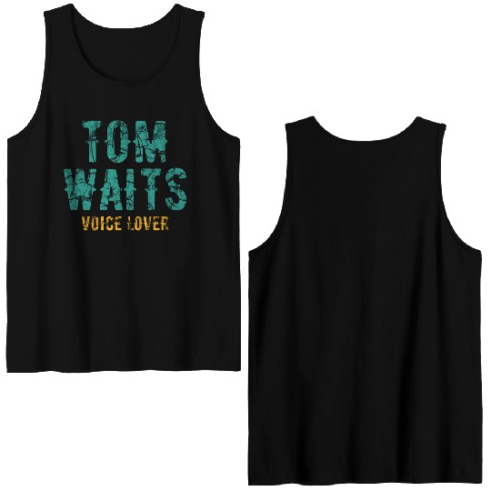 Tom Waits Voice Lover Retro Double Sided Tank Tops