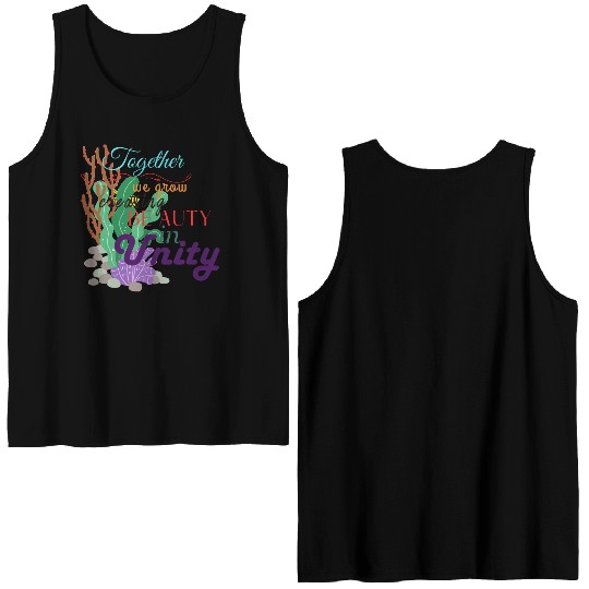Unified Coral Canvas Double Sided Tank Tops