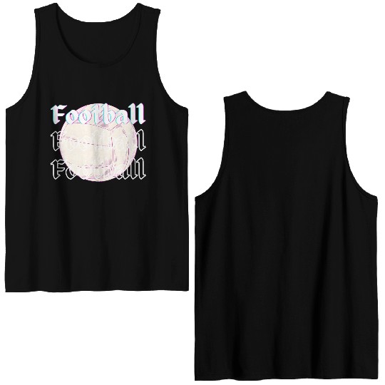 Football is life , sport lover Double Sided Tank Tops