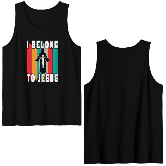 I Belong To Jesus Love Jesus Christian Christmas Double Sided Tank Tops